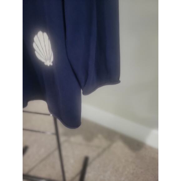 Belle Beach Kim Gravel Size 3X Navy Shell Sweater A683751 NWOT - Picture 6 of 9